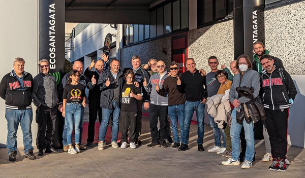 Il Pompone in visita al museo "Moto dei Miti"